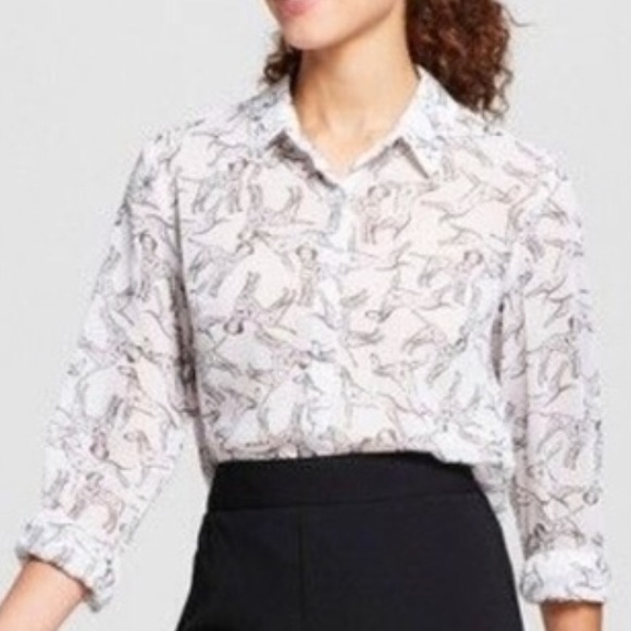 a new day Tops - FLASH SALE A new day   Dalmatian black white